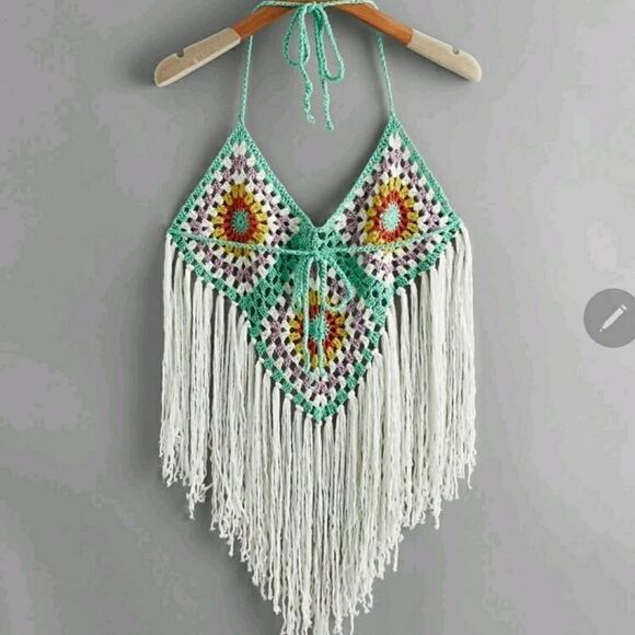 Tied Backless Colorblock Asymmetric - Picture 2 of 5